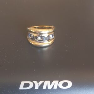 UNO de 50 3 Crystal Ring Size 9.5